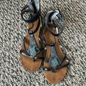 Size 38 beaded strappy sandal